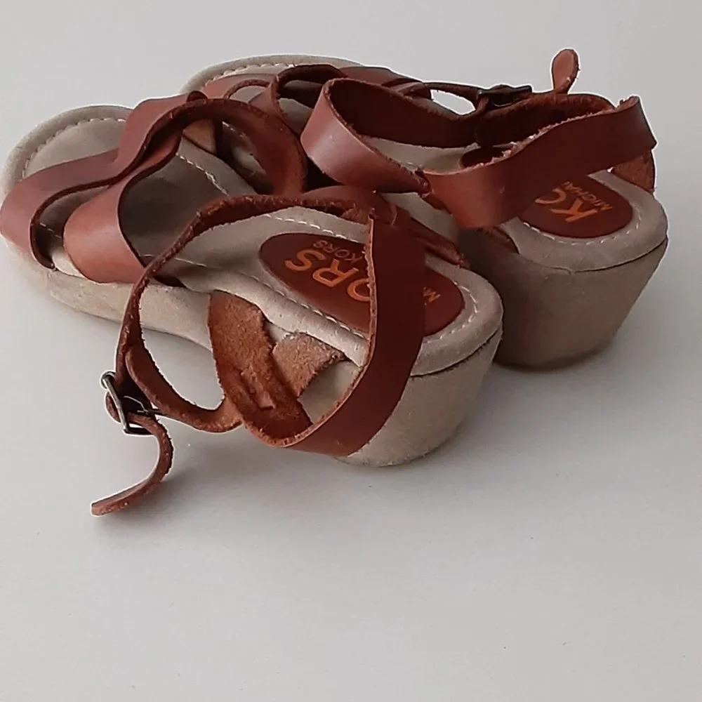Michael Kors kids - leather platforms little girls size 1